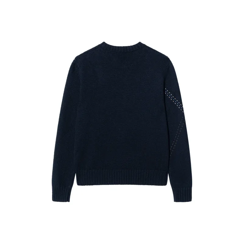 HERMES Cashmere Sweater Men's Dark Blue-1