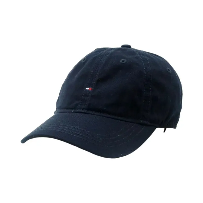 Tommy Hilfiger Cotton Fabric, Pure Cotton Baseball Caps Unisex Blue-0