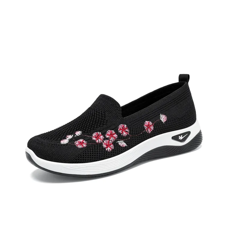 DOUBLE STAR 88 Flyknit Anti Slip Wear Resistant Low Top Casual Shoes Women's-8
