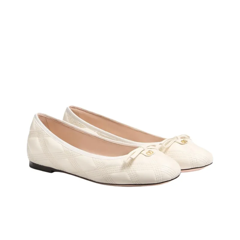 Valentino Quiltie 67 Casual Single Shoes Women's White-2
