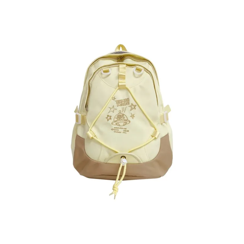 BAODIDAISHU Nylon Backpack Laptop Bag Backpack Regular Women's Purple/Yellow-7