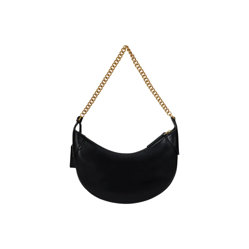 Polo Ralph Lauren Leather Crossbody Bag, Shoulder Bag Trumpets Women's Black-2