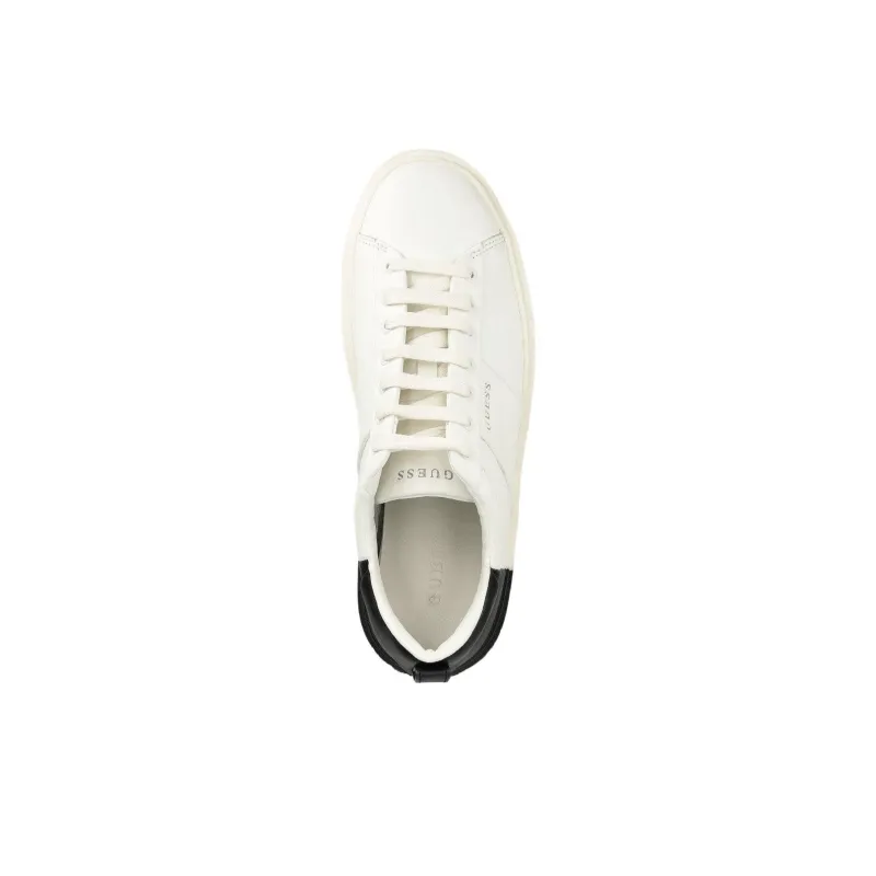 GUESS New Vice Low Top Skateboard Shoes Men's White-3
