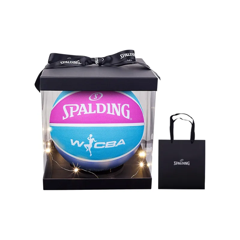 SPALDING WCBA League Series Rubber Basketball Purple/Blue/Pink Size 5 Competition Training Kids'-4