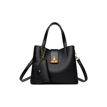 Boniu PU One Shoulder Handbag Women's Black/Khaki/Elephant Gray/Wheat Bran Brown