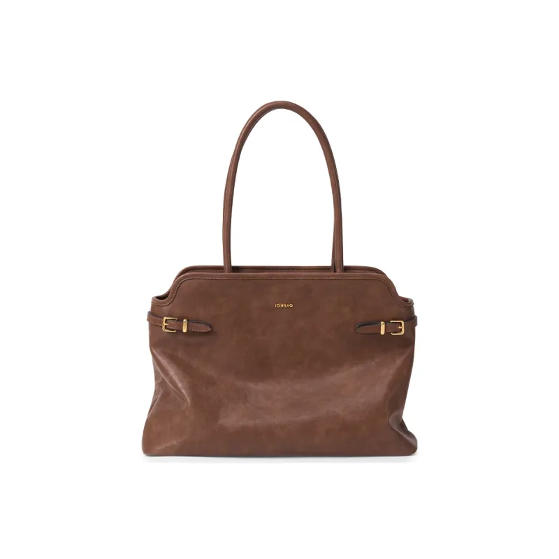 JONBAG Synthetic Leather Tote Bag, Shoulder Bag Women's Oat Milk/Hazelnut Brown-5