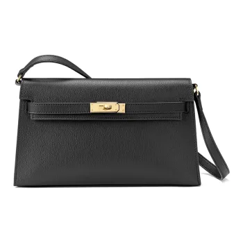 ROBERTA DI CAMERINO Cow Leather Shoulder Bag Women's Black/Ecru