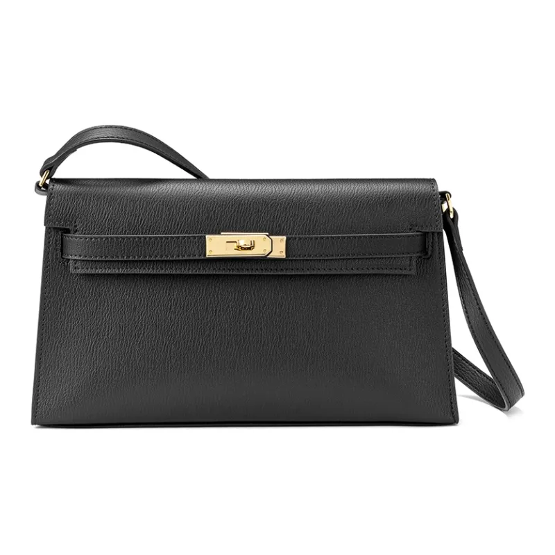 ROBERTA DI CAMERINO Cow Leather Shoulder Bag Women's Black/Ecru-0