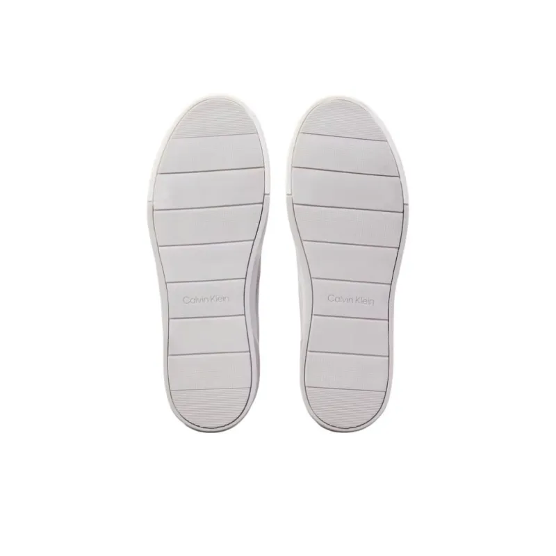 CALVIN KLEIN Low Top Skateboard Shoes Men's Light Gray-5