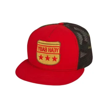 SAINT LAURENT Cotton Baseball Caps Men's Red