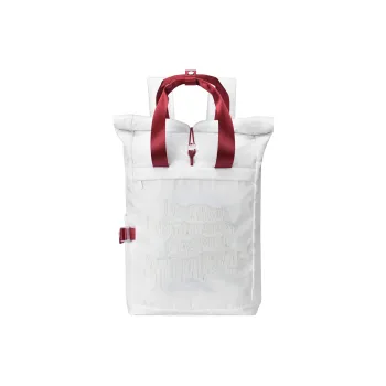 DRACONITE Polyester Backpack Unisex Red And White Two Tone