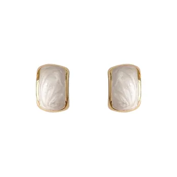 SUYG Alloy Stud Earrings Women's Box+Shopping Bag Packaging