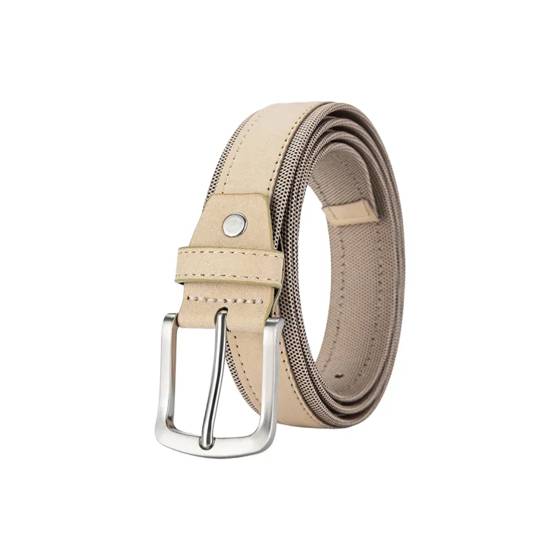 JEANSWEST Split Cow Leather Belts Men's 3.4CM-2