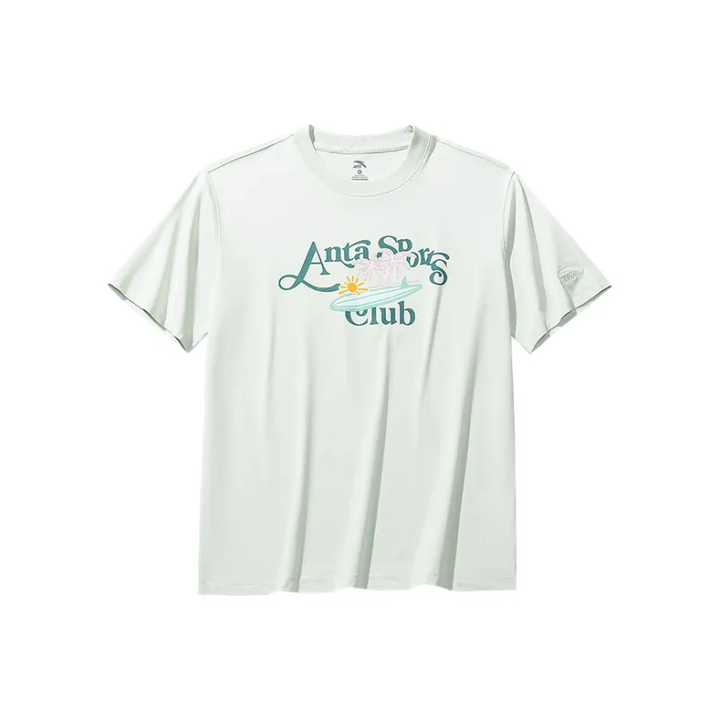 Anta Life Collection T Shirt Women's Aqua Mountain Green-0
