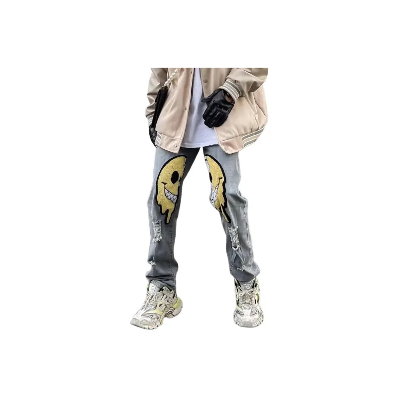 PAINT STAIN Jeans Unisex Light Blue-1