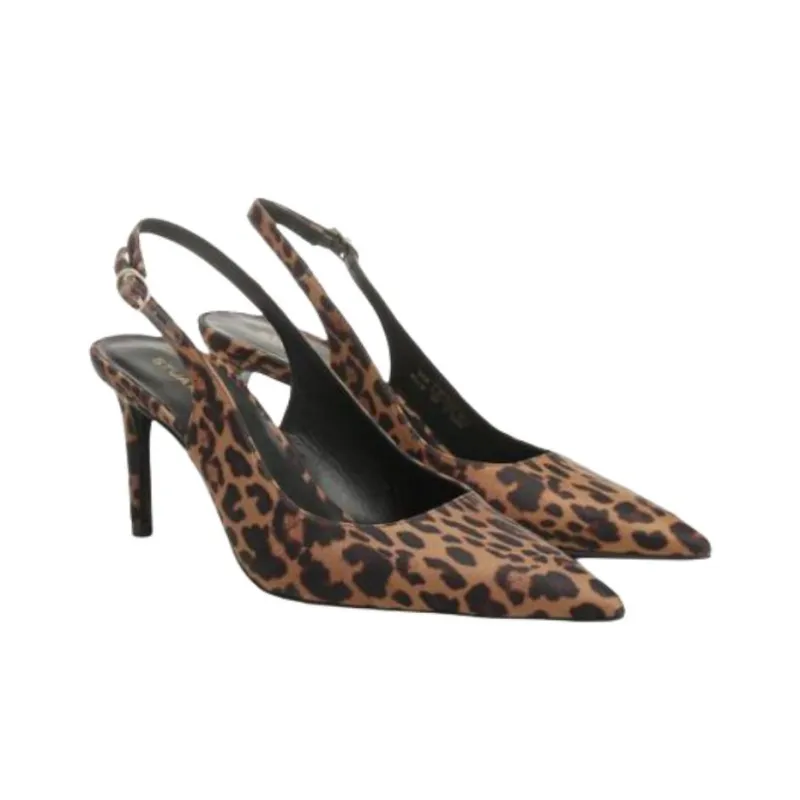 Stuart Weitzman/SW Power Slim Heel High Heels 7.5cm Women's Brown-2