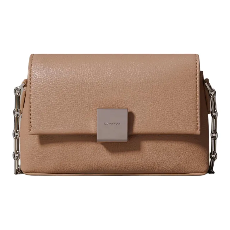 CALVIN KLEIN Polyurethane Shoulder Bag Women's Brown-0