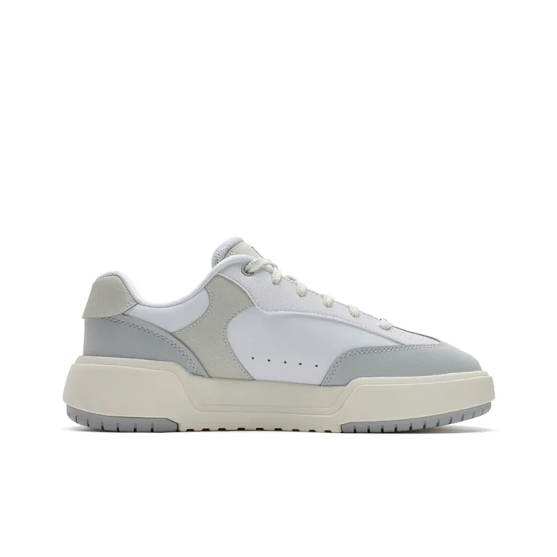 FILA Modern Slip Resistant, Waterproof, Quick Dry Low Top Skateboard Shoes Men's White Gray-1