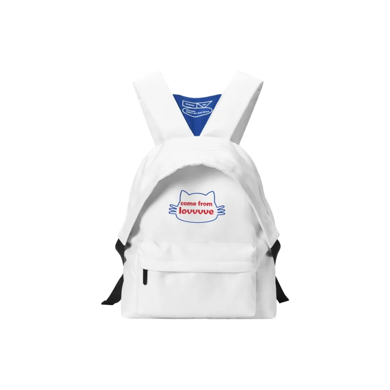 LOVVVVE PU Backpacks Regular Women's White-0