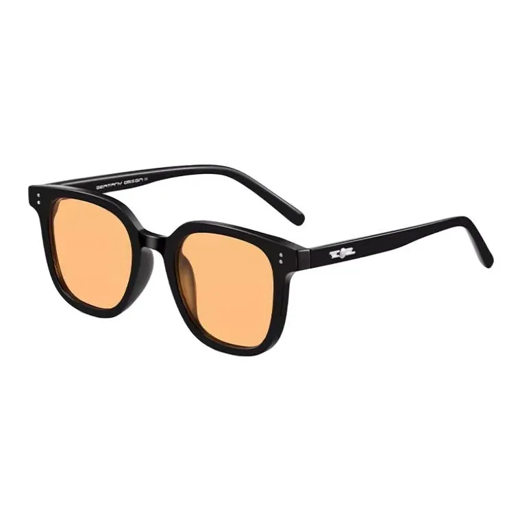 CAPONI TR90 Square Sunglasses Unisex Black-0