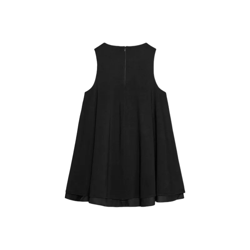 ZARA Sleeveless Dresses Women's Black-1