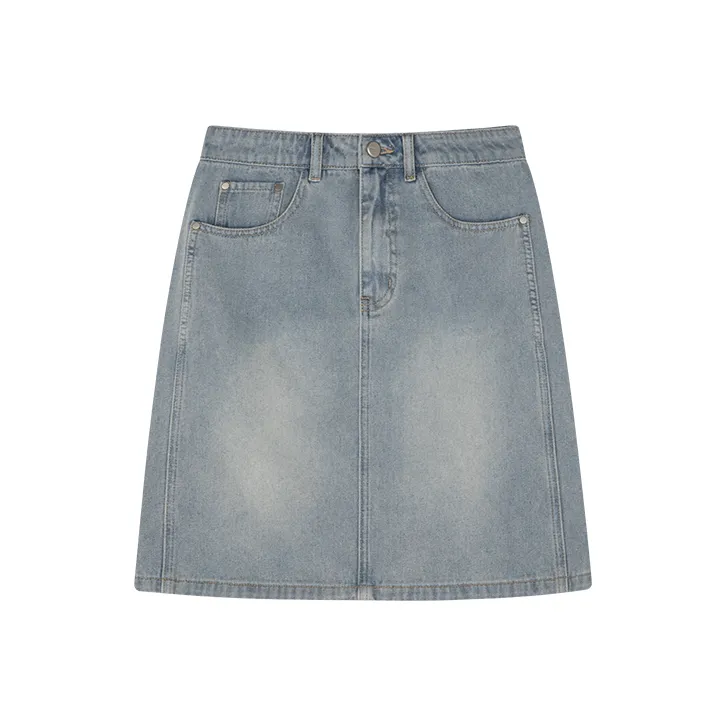 Mo Han Yi Mei Denim Short Skirts Women's-5