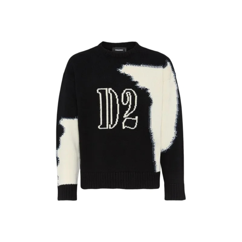 DSQUARED 2 Sweater Men's Black White-0