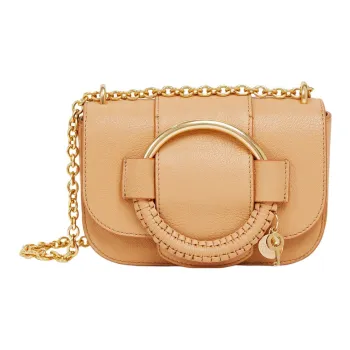 See By Chloe Hana Grain Goatskin Portable Crossbody Bag, Shoulder Bag Women's Tan