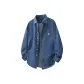 [Denim Long-Sleeved Shirt]Medium Blue (Tb Happy Elf Chest Logo)