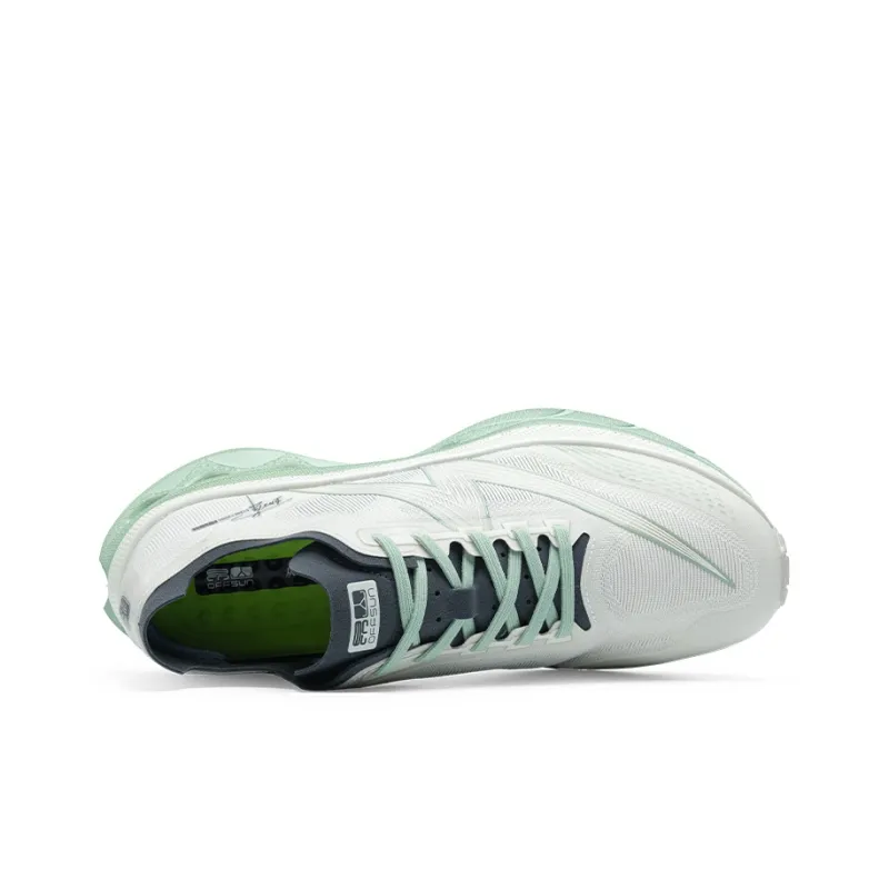 Aung San Coverage Lightweight Rebound Low Top Hole Transversal Technology Casual Running Shoes Women's Khaki Green-2