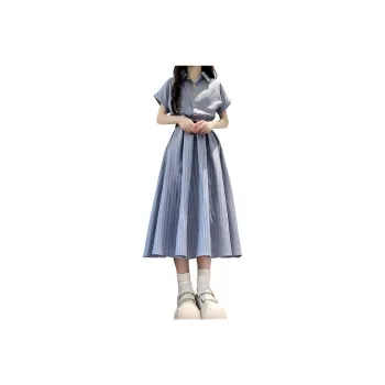 GUOZHEN Short Sleeved Dress Women's
