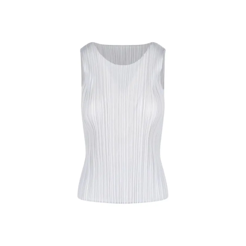 PLEATS PLEASE ISSEY MIYAKE Tank Top Women's Beige-0