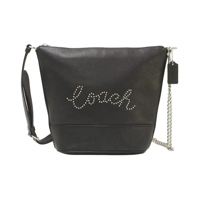 COACH Paxton Leather Hobo Bag, Shoulder Bag, Crossbody Bag, Handbag Trumpets Women's Black-0