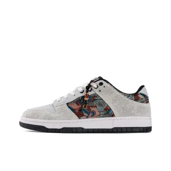 MR.A Country Style Series Low Top Skateboard Shoes Men's Dunhuang Painted