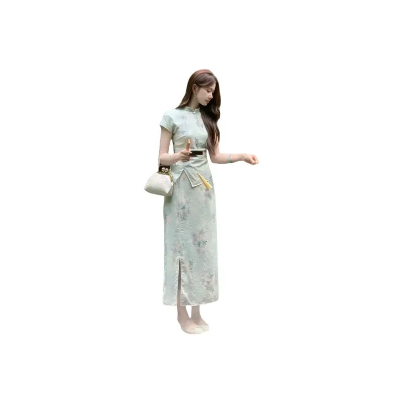 Flowers In Water Skirt Set Women's-0