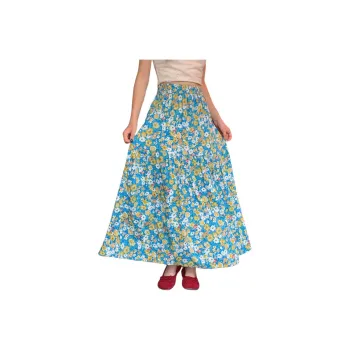 GOSO Casual Long Skirts Women's Blue