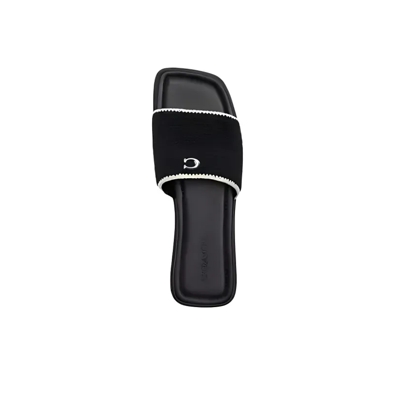 COACH Slip Resistant Slide Slippers Women's Black-3
