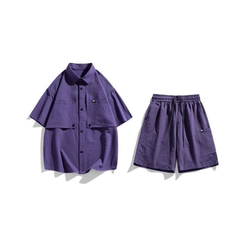 Small Columns Under The Sea Shirt Matching Set Unisex-4