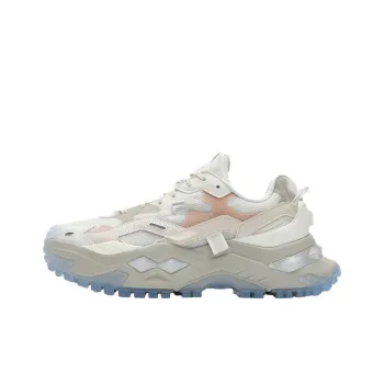 FILA FUSION BIANCO Anti Slip Wear Resistant Low Top Casual Shoes Women's Ecru