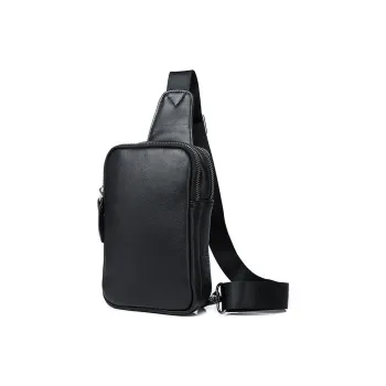 VANDEE Cow Leather Sling Bag Regular Men's Black