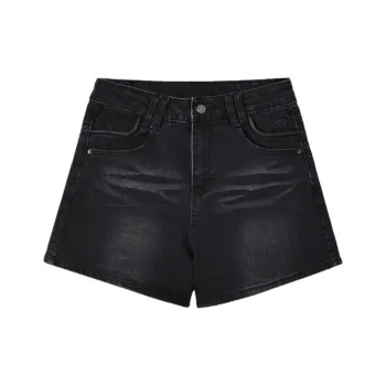 YGPRW Denim Shorts Women's Black