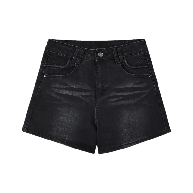 YGPRW Denim Shorts Women's Black-0
