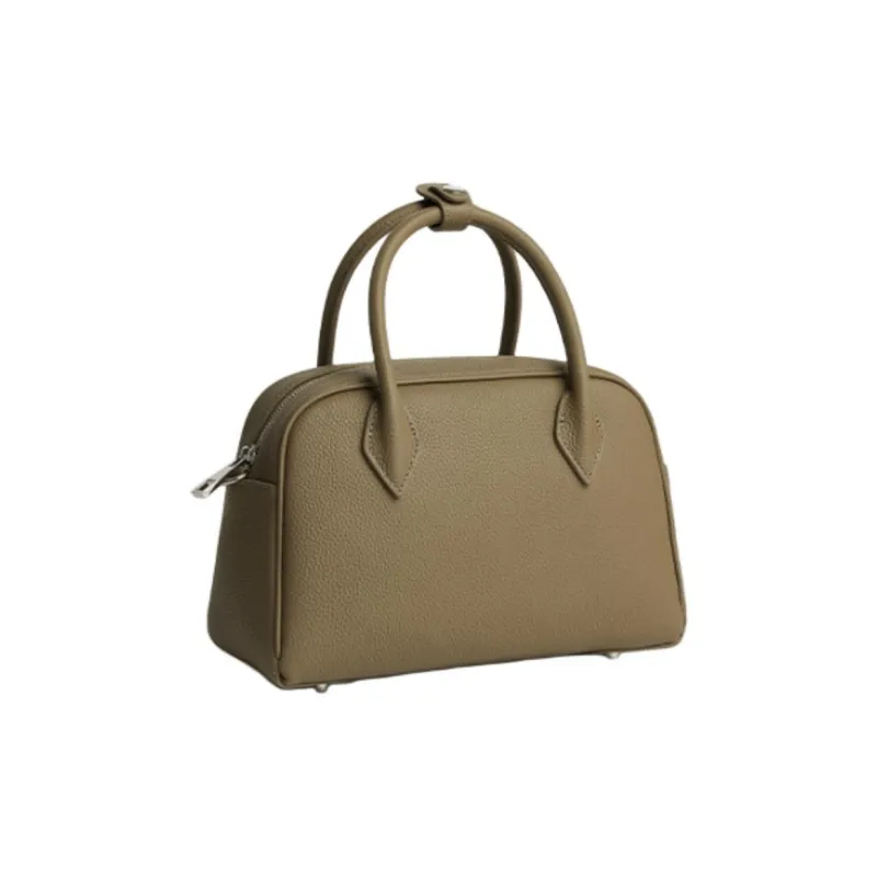 CHICWIND Top Grain Cow Leather Boston Bag Handbag Regular Women's Multicolor-6