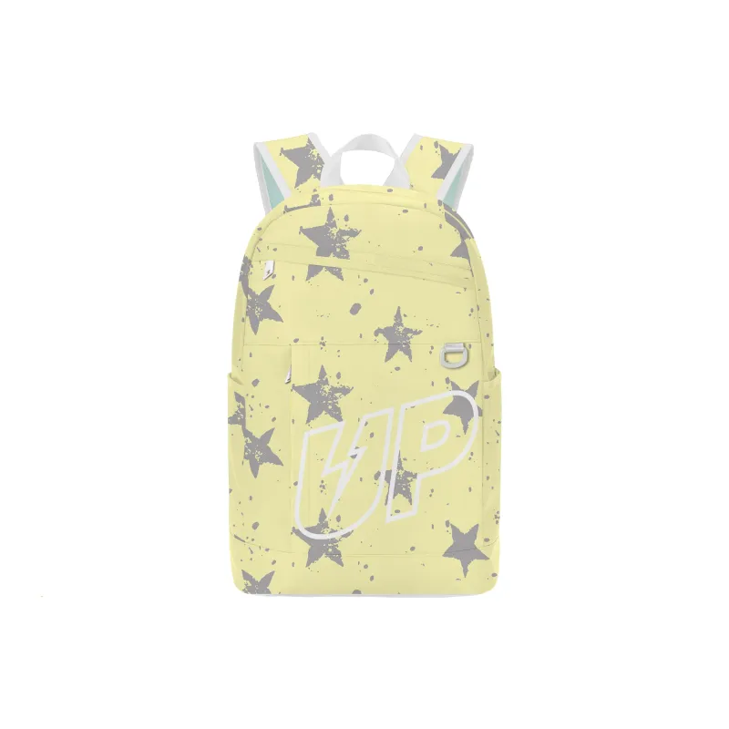 TURN UP Polyester Backpack Unisex Apricot-0