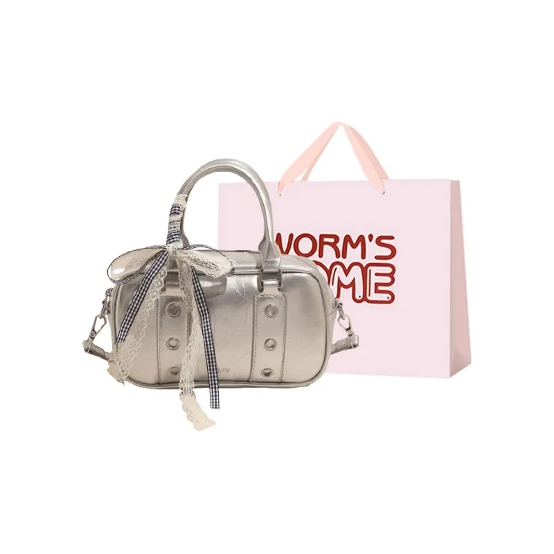 Worm's Home PU Crossbody One Shoulder Handbag Women's Multicolor-6