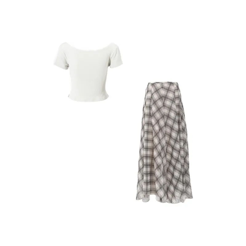 XIAOJUCHUANLI Skirt Set Women's-1