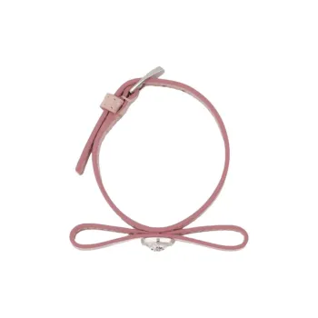 VERSACE Leather Bracelets Women's Pink