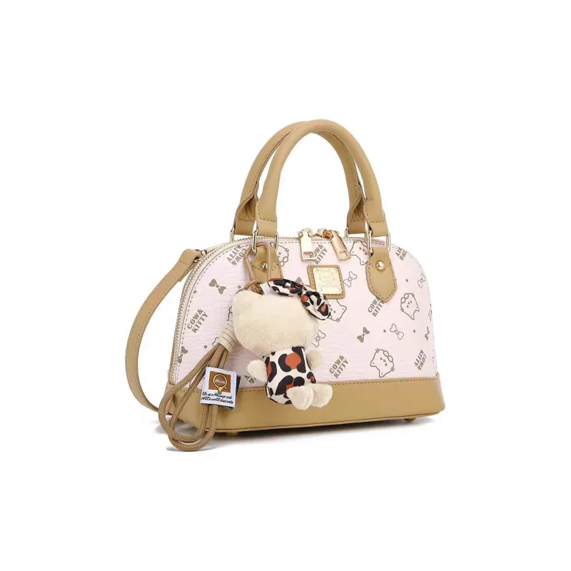 DALO PU Handbag Women's Cherry Blossom Pink/Apricot-5