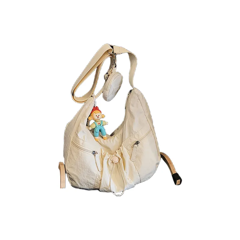Kewuku Nylon Fabric Crossbody Bag, Shoulder Bag Regular Unisex Multicolor-0
