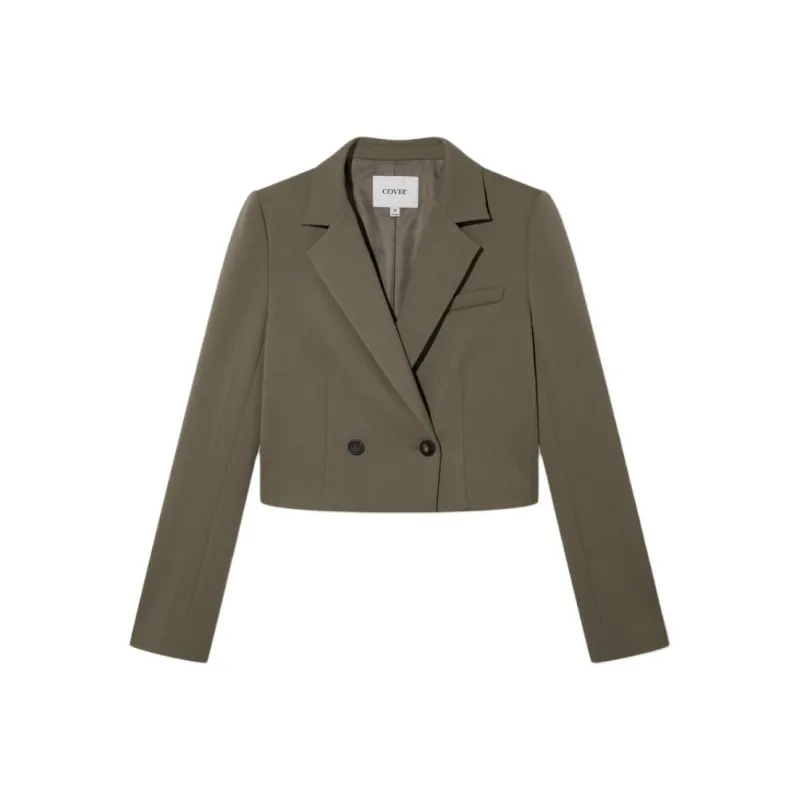 COVERINS Business Suits Women's Olive Green-0